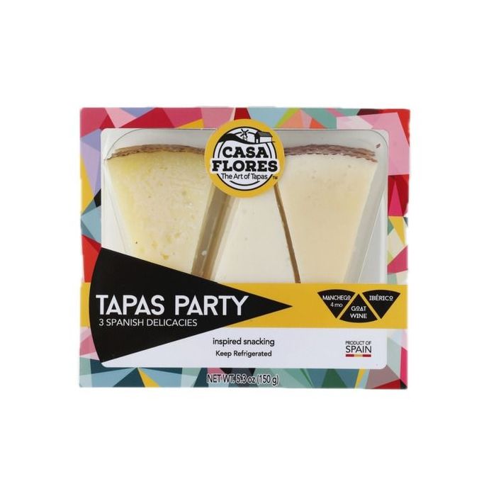 CASA FLORES: Tapas Party Trio Pack Cheese, 5.3 oz