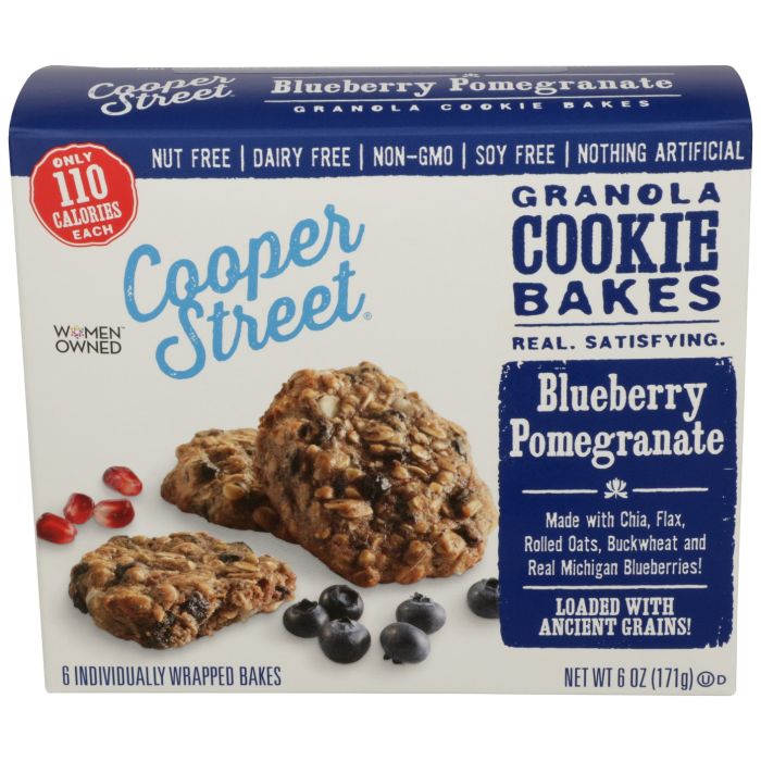 COOPER STREET: Blueberry Pomegranate Granola Cookie Bakes, 6 oz