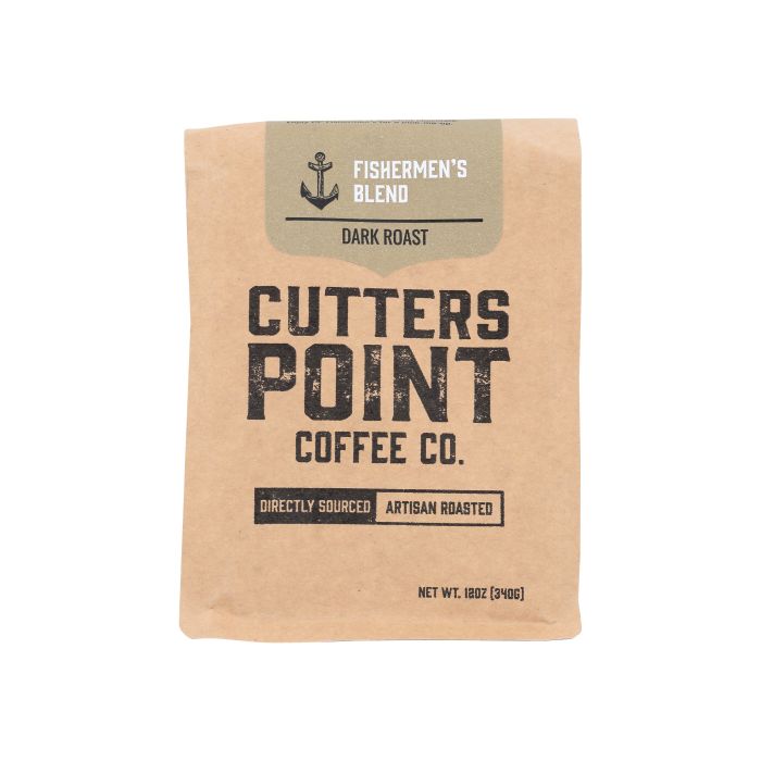 CUTTERS POINT COFFEE CO: Fishermens Blend Ground Coffee, 12 oz
