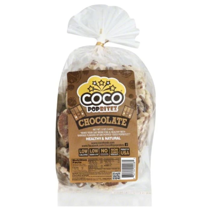 COCO LITE: Popbitez Chocolate, 5 oz