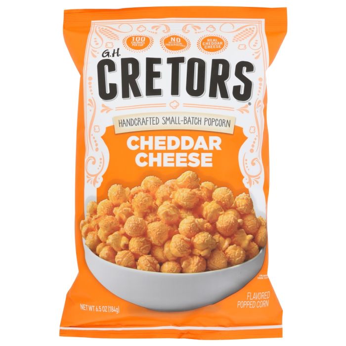GH CRETORS: Cheddar Cheese Corn, 6.5 oz