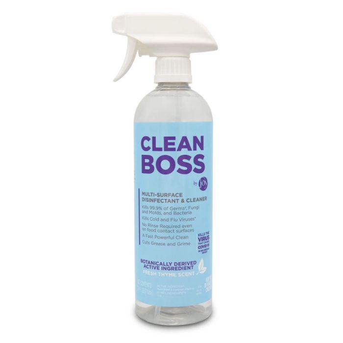 CLEAN BOSS: Multi Surface Disinfectant and Cleaner Spray, 24 fo