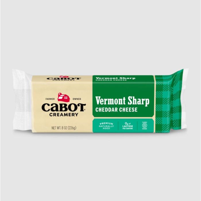 CABOT: Vermont Sharp Cheddar Cheese, 8 oz