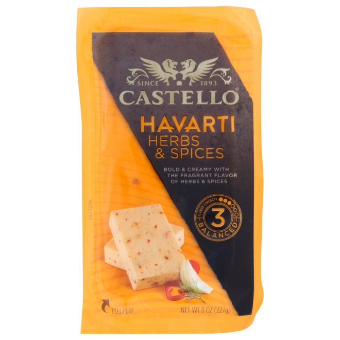 CASTELLO: Havarti Cheese Herbs and Spices, 8 oz