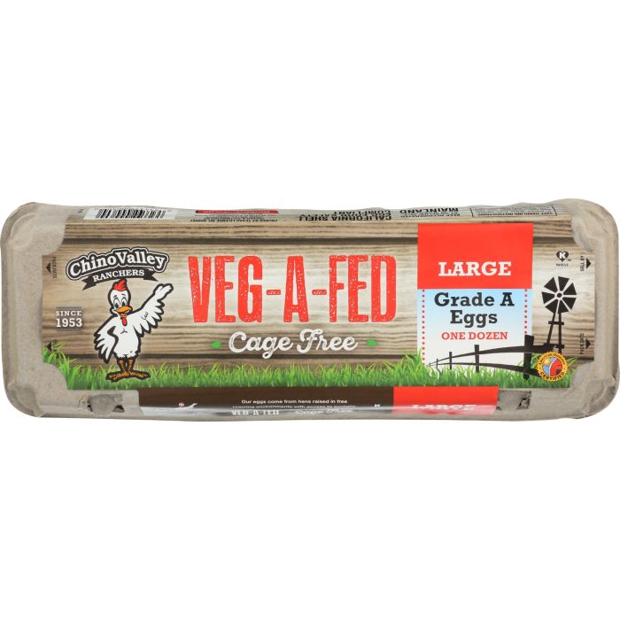 CHINO VALLEY: Veg A Fed Large White Eggs, 1 dz