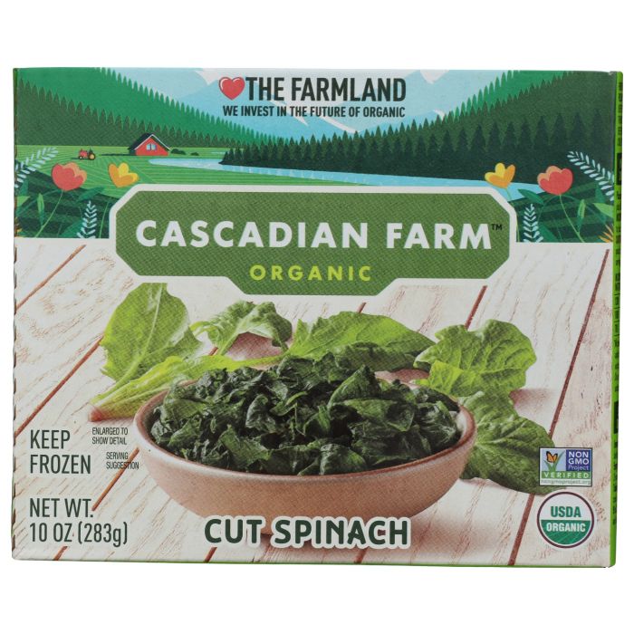 CASCADIAN FARM: Cut Spinach, 10 oz