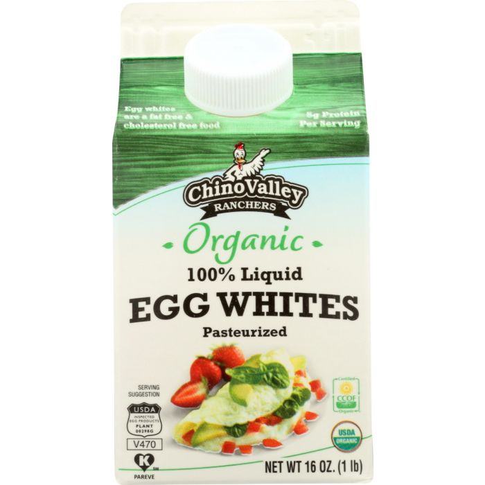 CHINO VALLEY: Organic 100 Percent Liquid Egg Whites, 16 oz