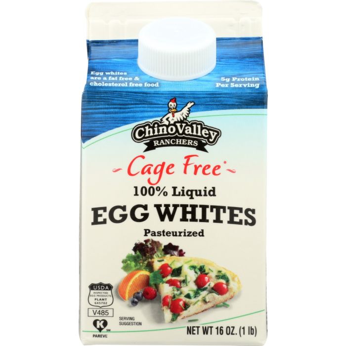 CHINO VALLEY: Cage Free 100 Percent Liquid Egg Whites, 16 oz