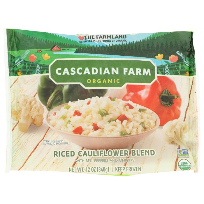 CASCADIAN FARMS: Riced Cauliflower Blend with Bell Peppers, 12 oz