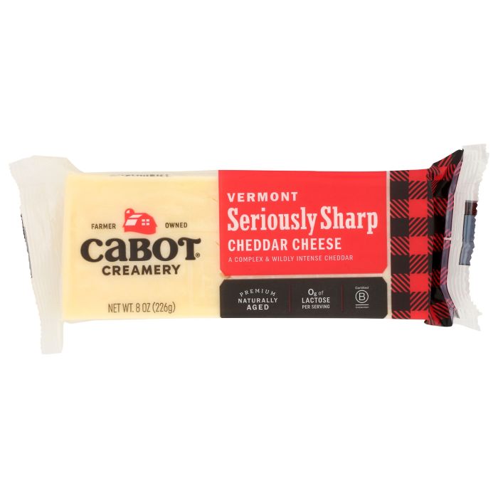 CABOT: Seriously Sharp Cheddar Cheese, 8 oz