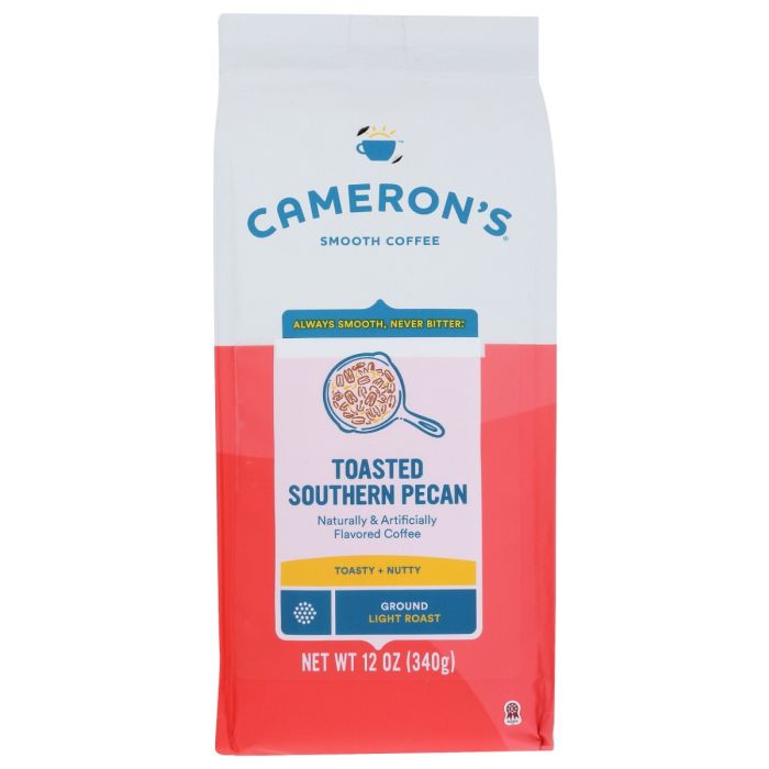 CAMERONS COFFEE: Toasted Southern Pecan Ground Coffee, 12 oz