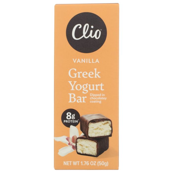 CLIO: Vanilla Greek Yogurt Bar, 1.76 oz