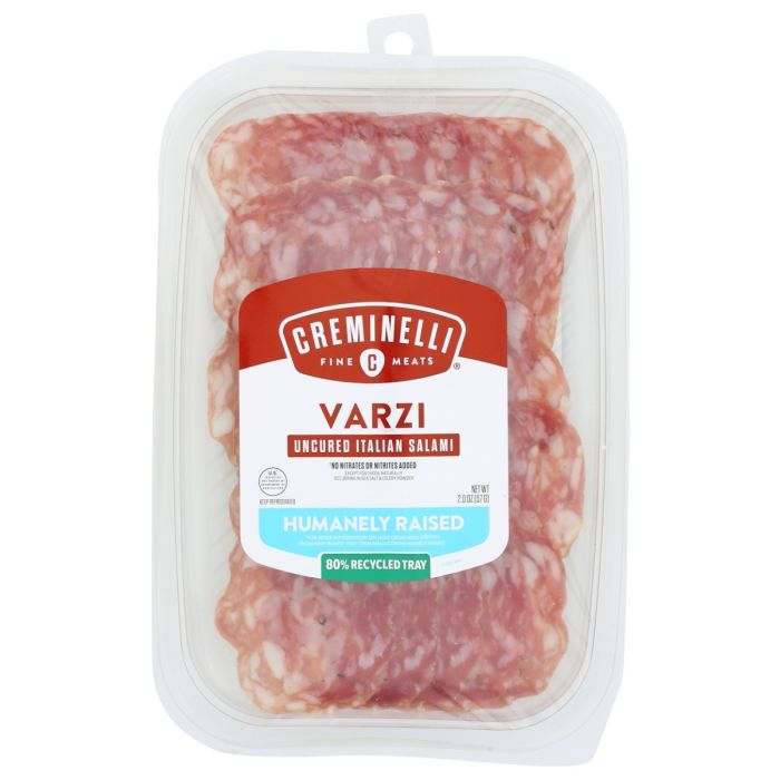 CREMINELLI FINE MEATS: Varzi Salami Sliced, 2 oz