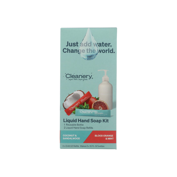 CLEANERY: Blood Orange and Mint Coconut and Sandalwood Liquid Hand Soap, 1 kt
