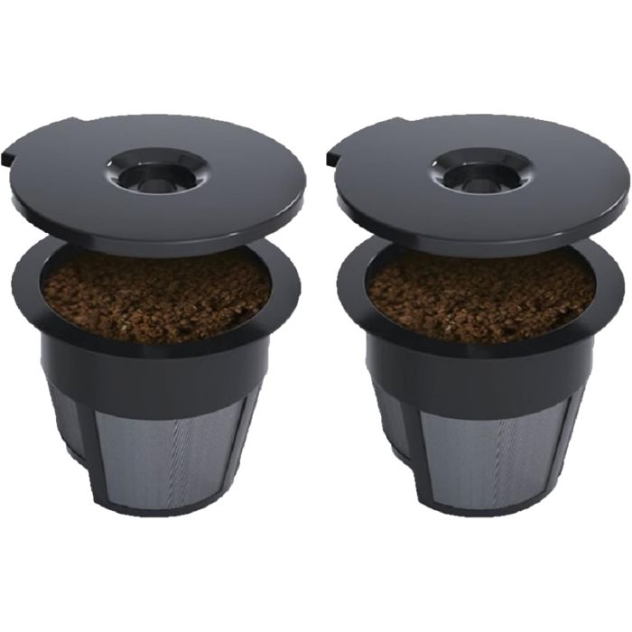 CAFE BREW: Single Serve Brewer Reusable Coffee Filters, 2 pk