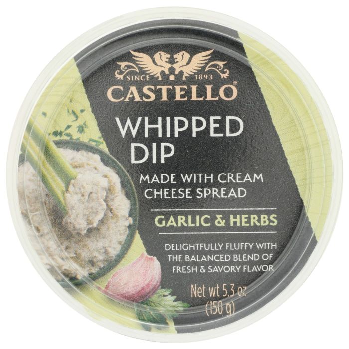 CASTELLO: Garlic and Herb Whipped Cheese Dip, 5.3 oz