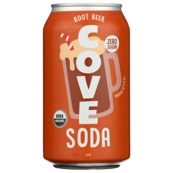 COVE: Probiotic Root Beer Soda, 12 fo