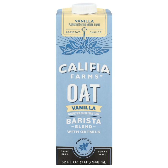 CALIFIA: Vanilla Oat Barista Blend, 32 fo