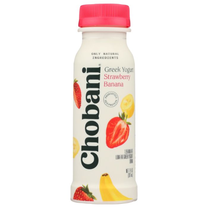 CHOBANI: Strawberry Banana Greek Yogurt, 7 fo