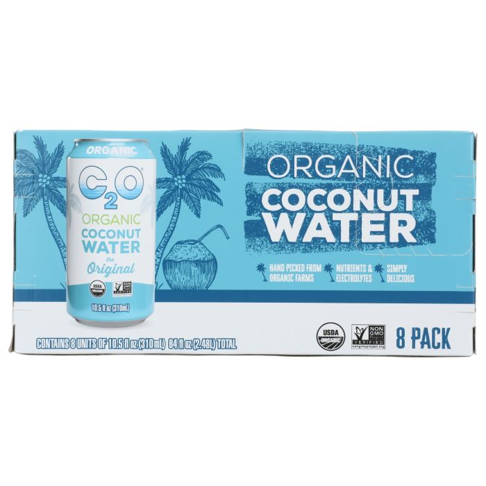 C2O: Organic Original Coconut Water 8 Count, 84 fo