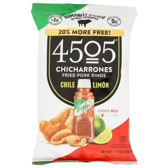 4505 MEATS: Tajin Fried Pork Rinds, 2.7 oz