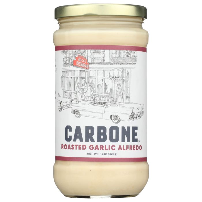 CARBONE: Roasted Garlic Alfredo Pasta Sauce, 15 oz