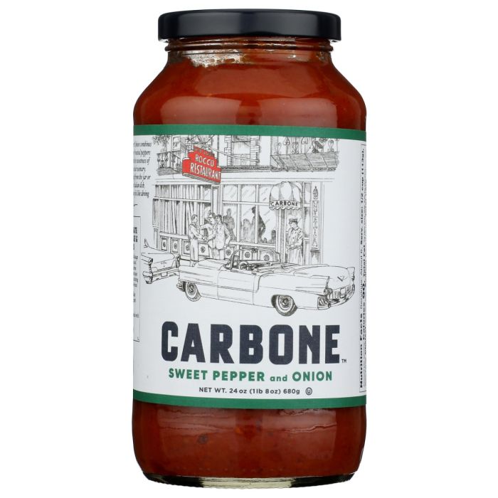 CARBONE: Sweet Pepper and Onion Pasta Sauce, 24 oz