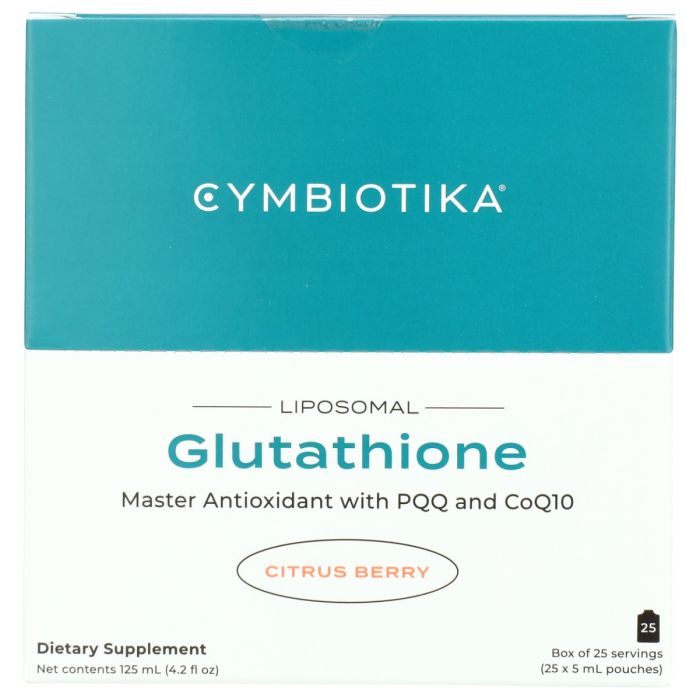 CYMBIOTIKA: Liposomal Glutathione 25 Count, 4.2 fo