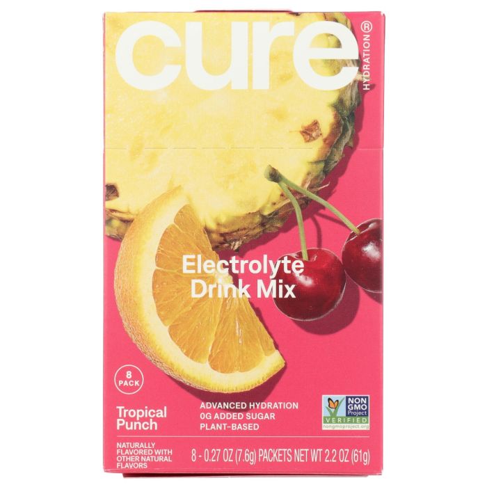 CURE: Tropical Punch Electrolyte Drink Mix, 2.2 oz