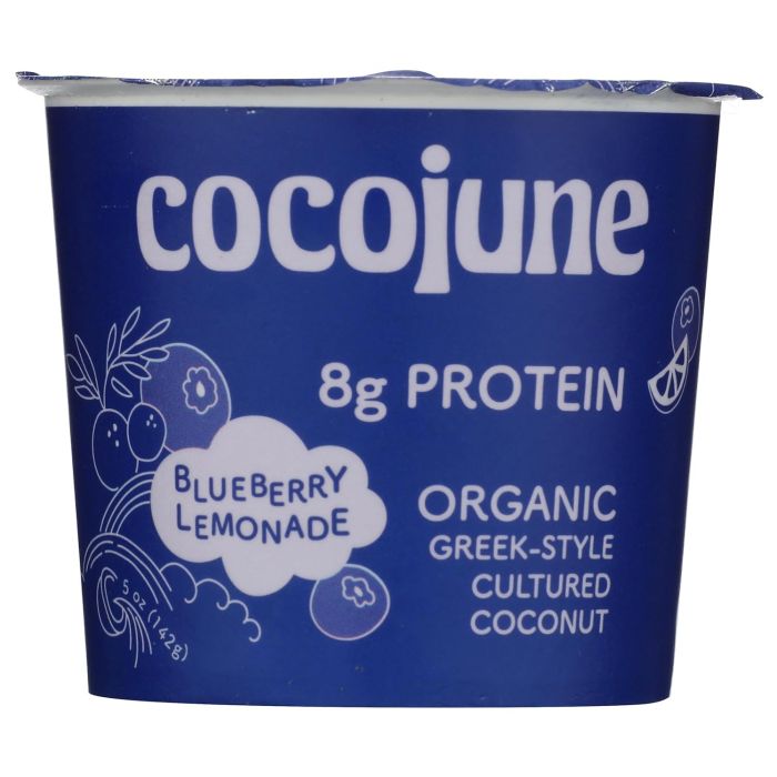 COCOJUNE: Blueberry Lemonade Organic Greek Style Coconut, 5 oz