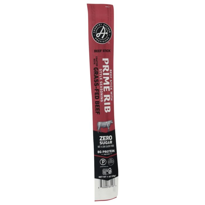 COUNTRY ARCHER: Prime Rib Style Beef Stick, 1 oz