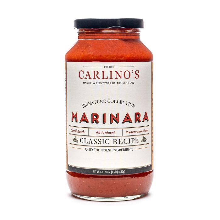 CARLINOS: Signature Marinara Sauce, 24 oz
