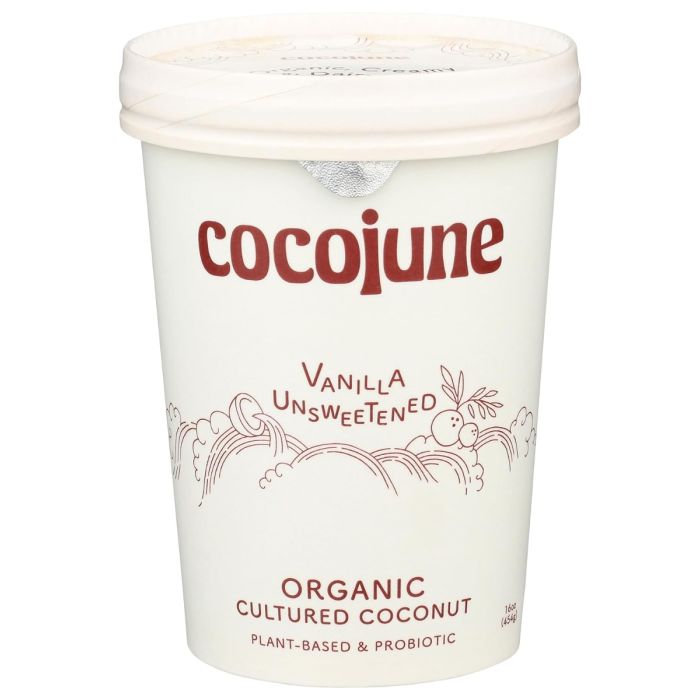 COCOJUNE: Vanilla Chamomile Organic Coconut Yogurt, 16 fo