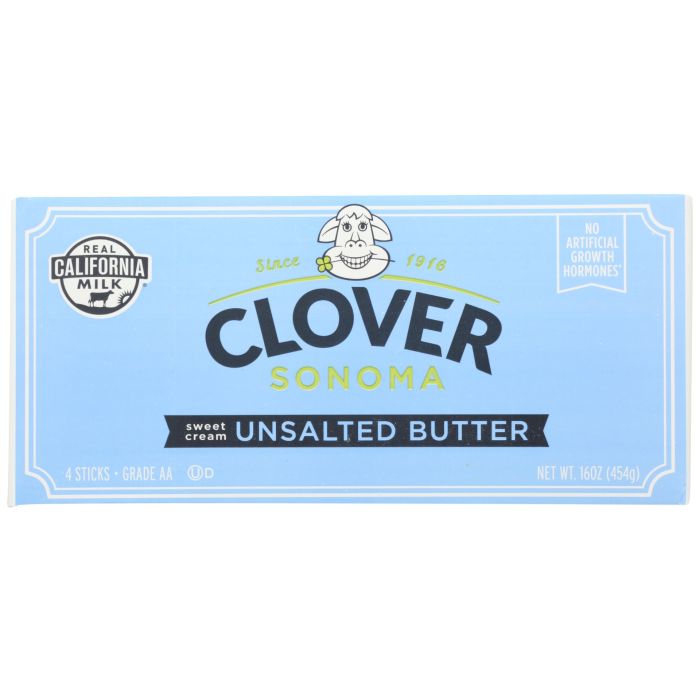CLOVER SONOMA: Sweet Cream Unsalted Butter, 1 lb