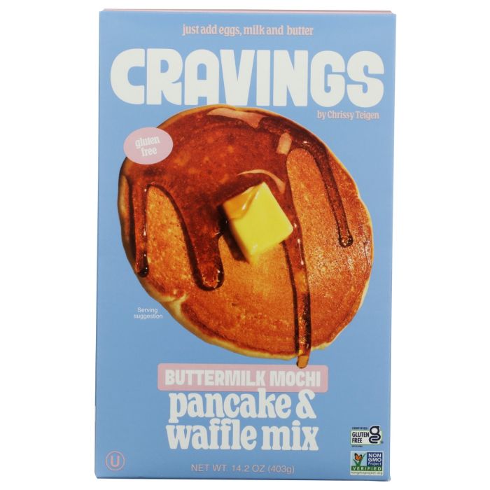 CRAVINGS BY CHRISSY TEIGEN: Buttermilk Mochi Pancake and Waffle Mix, 14.2 oz