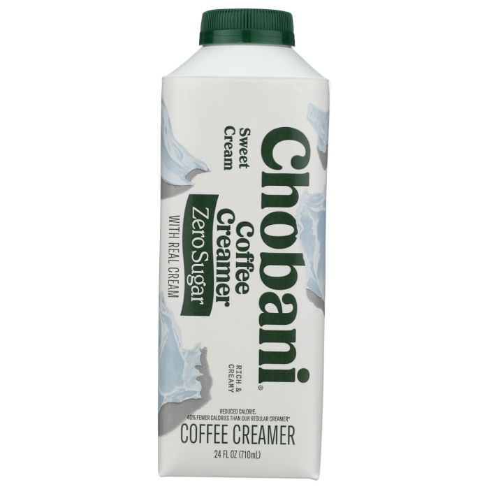 CHOBANI: Zero Sugar Coffee Creamer Sweet Cream, 24 fo