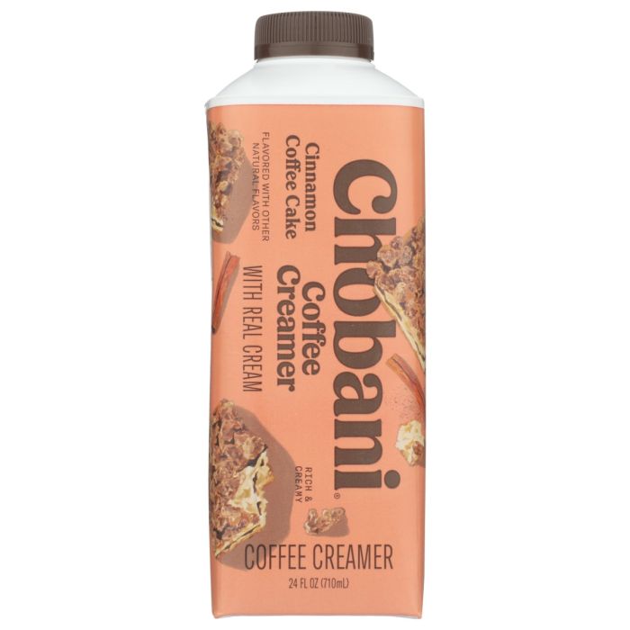 CHOBANI: Dairy Coffee Creamer Cinnamon Coffee Cake, 24 fo