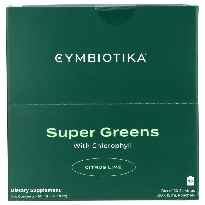 CYMBIOTIKA: Citrus Lime Super Greens 30 Packets, 1 bx