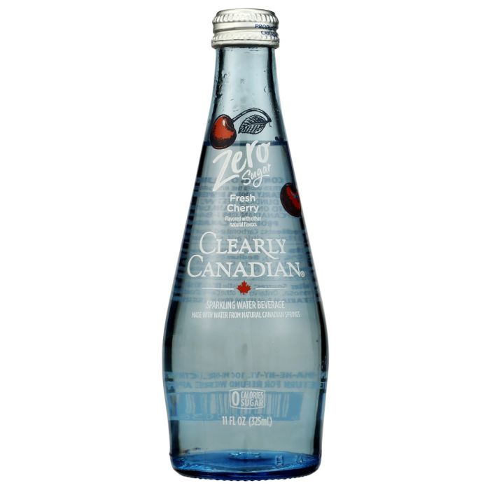 CLEARLY CANADIAN: Zero Sugar Fresh Cherry Sparkling Water, 11 fo