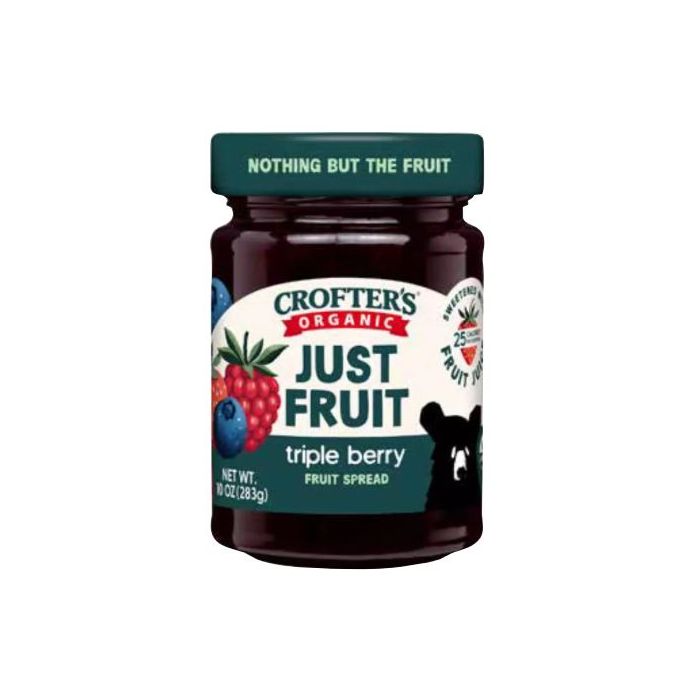 CROFTERS: Just Fruit Triple Berry Fruit Spread, 10 oz