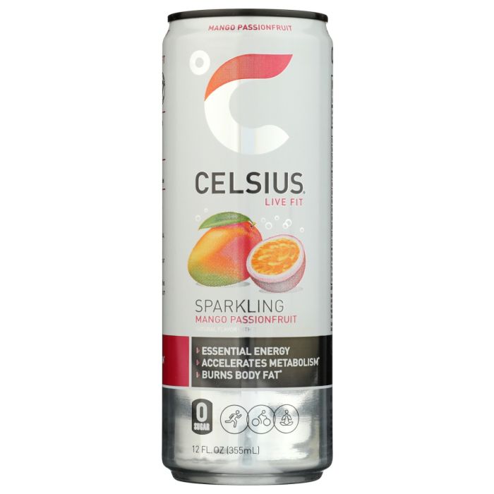 CELSIUS: Sparkling Mango Passionfruit Beverage, 12 fo