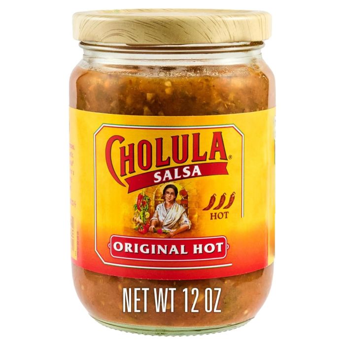 CHOLULA: Original Hot Salsa, 12 oz