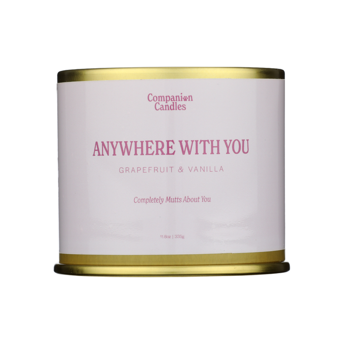COMPANION CANDLES: Grapefruit and Vanilla Anywhere with You, 11.8 oz
