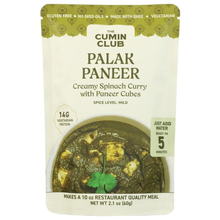 THE CUMIN CLUB: Palak Paneer, 2.12 oz