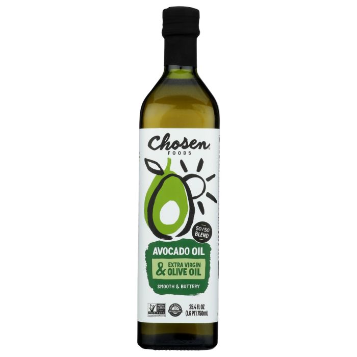 CHOSEN FOODS: Avocado Oil and Extra Virgin Olive Oil 50 50 Blend, 750 ml