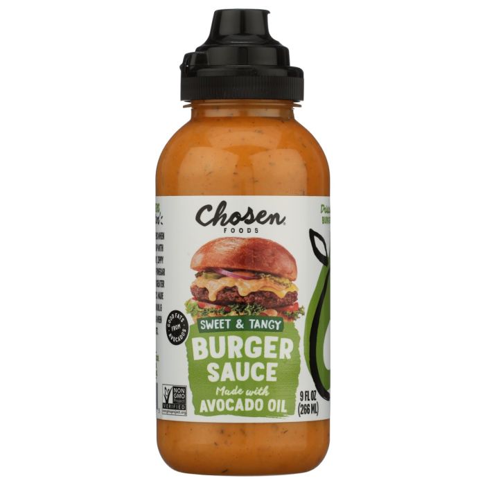 CHOSEN FOODS: Sweet and Tangy Burger Sauce, 9 fo
