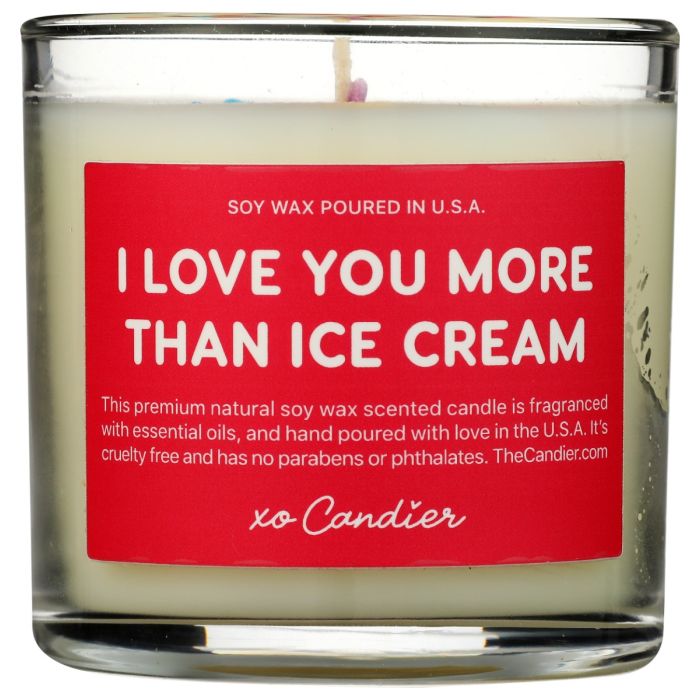 CANDIER: I Love You More Than Ice Cream Candle, 5.4 oz