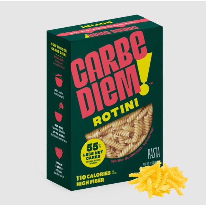 CARBE DIEM: Rotini Pasta, 12 oz