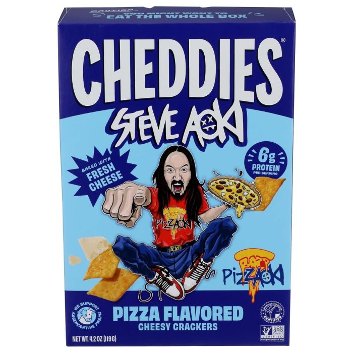CHEDDIES: Pizza Cheesy Crackers, 4.2 oz