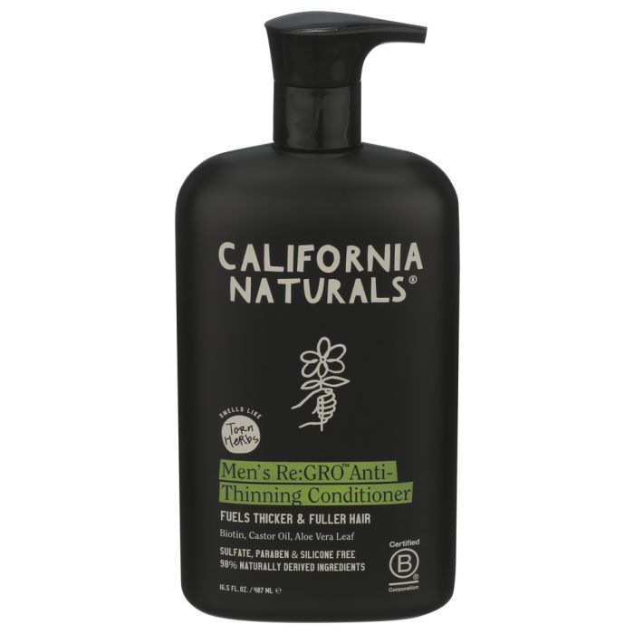 CALIFORNIA NATURALS: Mens Re GRO Anti Thinning Conditioner, 16.5 fo